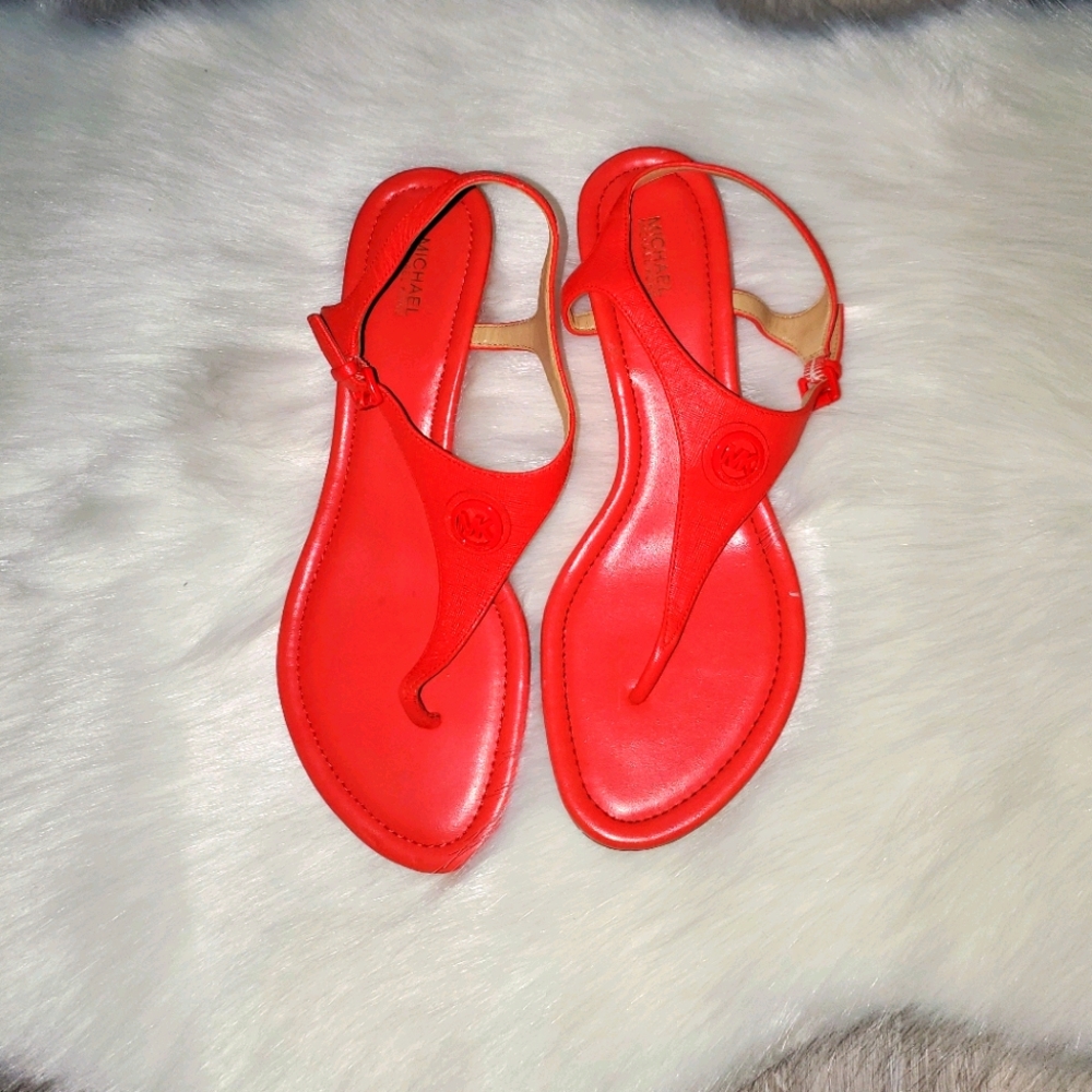 ‼️*2 for$50 MK Michael Kors Thong Wedge Sandals*‼️
